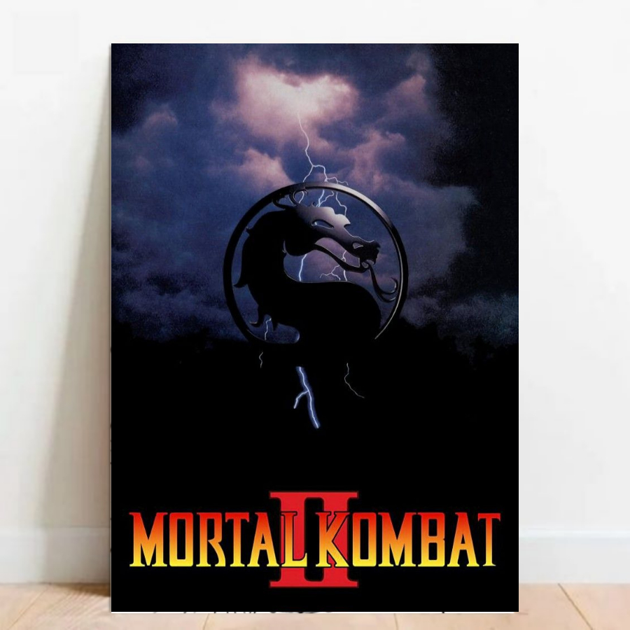 Quadro Placa decorativa Geek Gamer Mortal Kombat video games Arte Poster A2 014