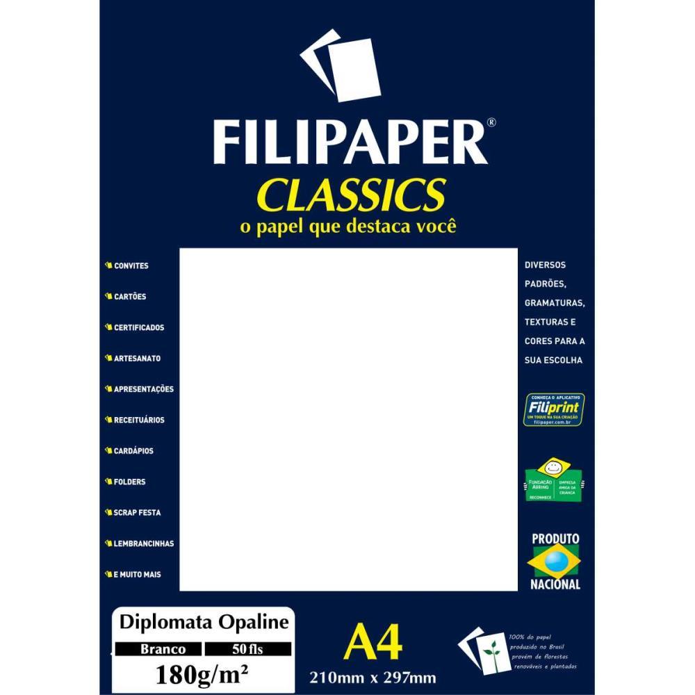 Papel A4 Opaline Branco Diplomata 180G.