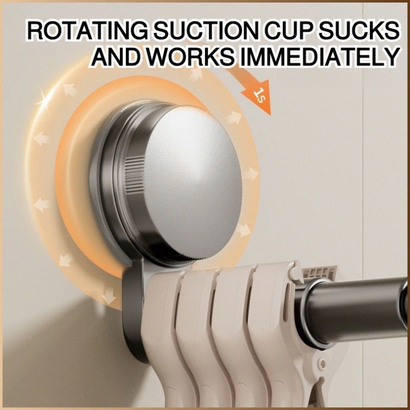 【Fácil de Instalar】✨ [Space Saving] JMY Retractable Clothes Hanger with Suction Cup/Wall Mounted Foldable Hanger/No Dril