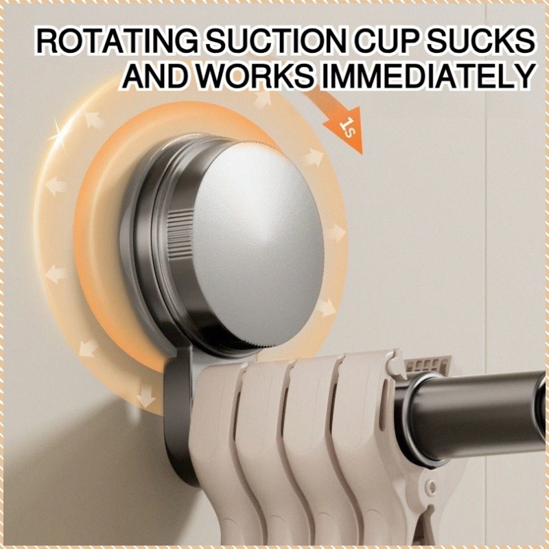【Sem Perfurar】✨ [Space Saving] JMY Retractable Clothes Hanger with Suction Cup/Wall Mounted Foldable Hanger/No Drill Han