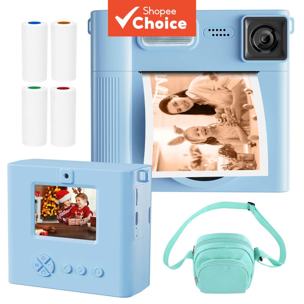 Mini Impressora Fotográfica Infantil , Câmera Digital Para Crianças De Impressão Instantânea , 48MP , Foto , 1080P , HD