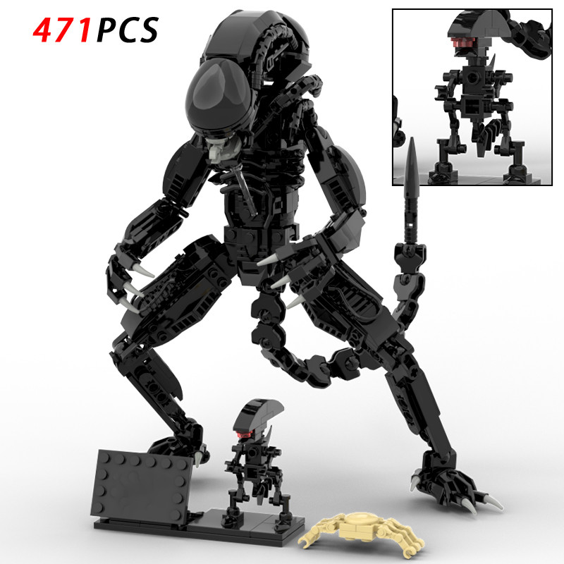 Xenomorph Facehugger Figura De Ação Blocos De Construção Alien Face huggerRobot Legal Halloween Horror Brinquedos Para A