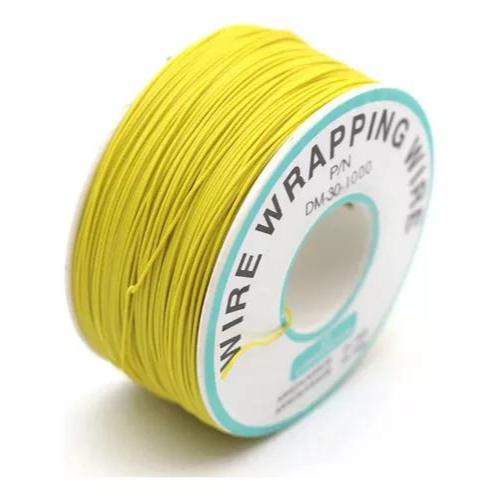 Fio Wire Wrap 30awg Amarela - Rolo Com 250 Metros Fiozinho