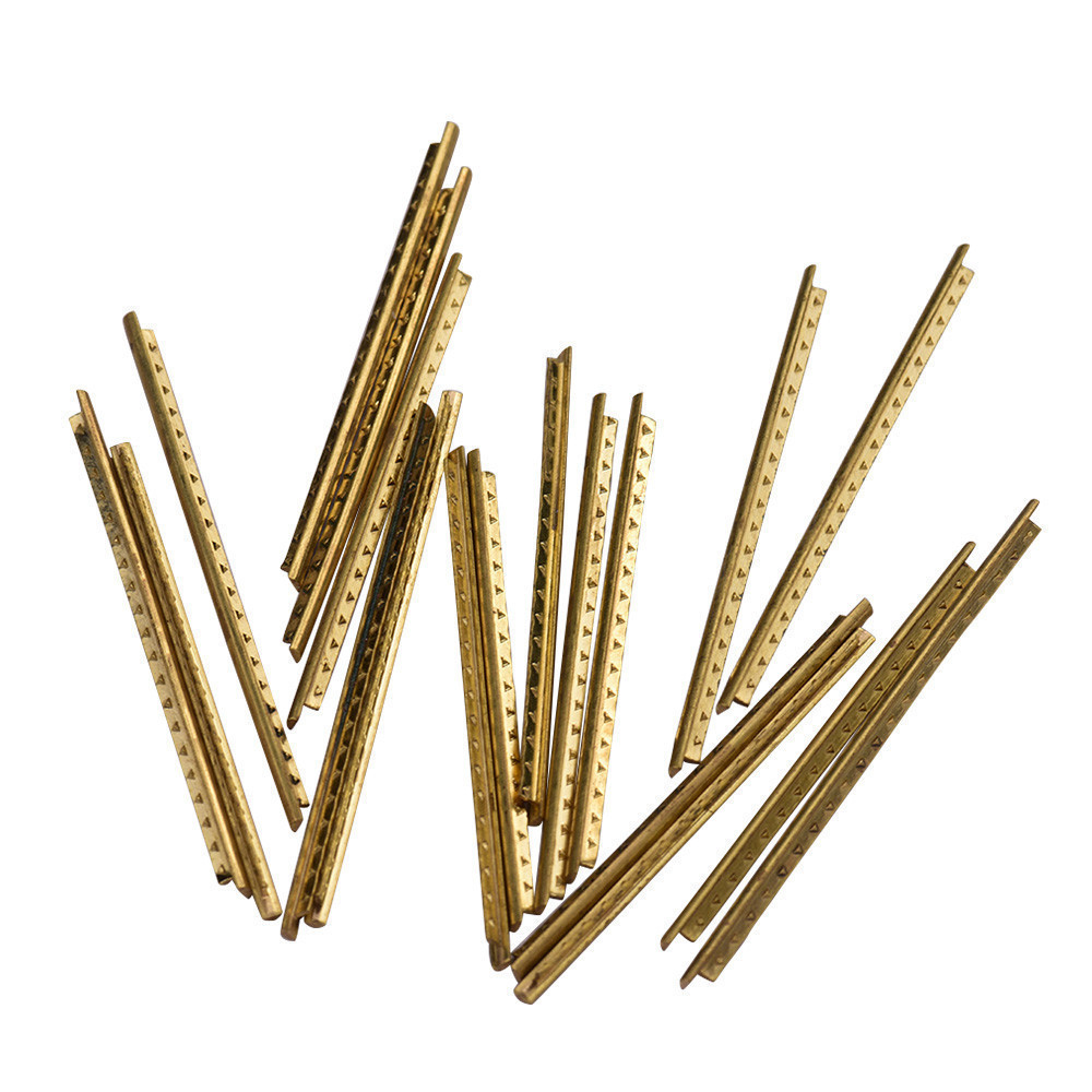 livros-BR SIUKE 19pcs 2.2MM Latão Guitar Fret Wire Fretwires para trastes clássicos de escala