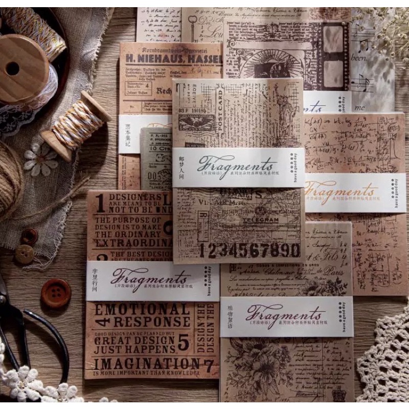Folhas para decoração em papel especial Fragments “Fragmentos”