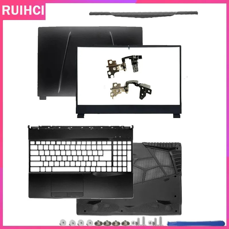 Novo Para MSI GL65 GP65 MS-16U1 16U5 16U7 LCD Capa Traseira Moldura Frontal Apoio As Mãos Superior Caso Dobradiças Infer