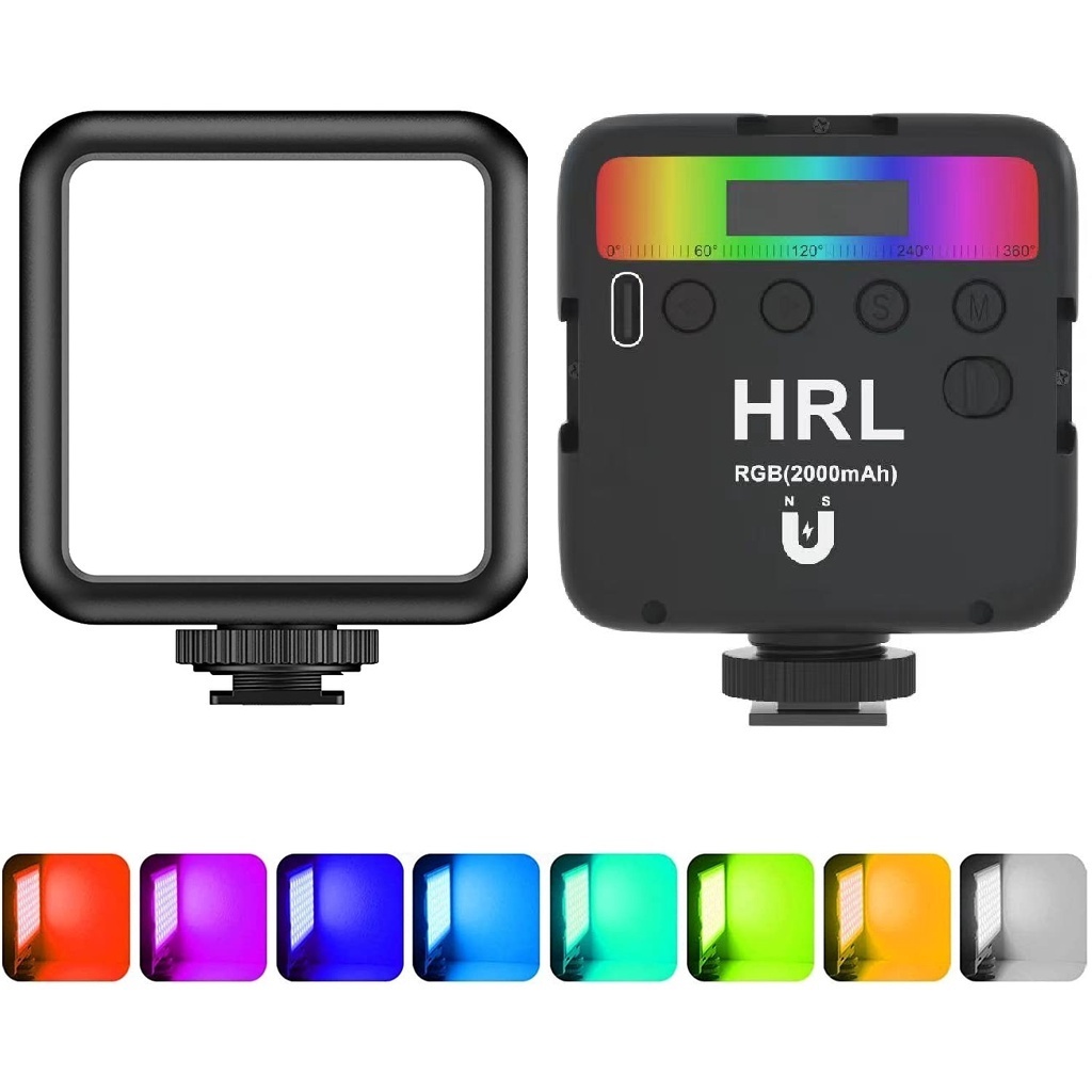 VL49 RGB Pocket LED Video Photography Fill Light 2500K-9000K Dimmable CRI95+