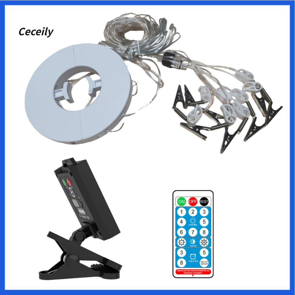 Outdoor Umbrella Solar Light Patio with Remote Control Dimmable Waterproof Led Lamp Auto On/off Perfect for Garden