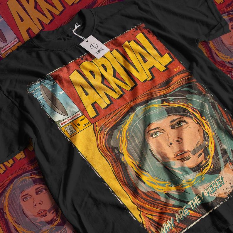 Camiseta Masculina Estampa Arrival Filme Vintage Horror T-shirt Unissex Streetwear Envio Imediato