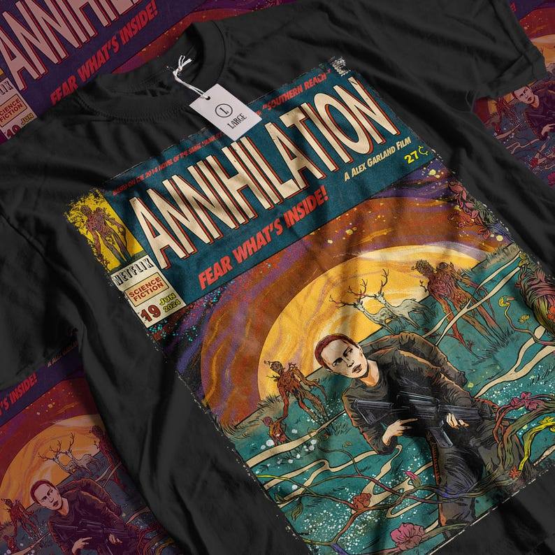 Camiseta Masculina Estampa Annihilation Filme Vintage Horror T-shirt Unissex Streetwear Envio Imediato