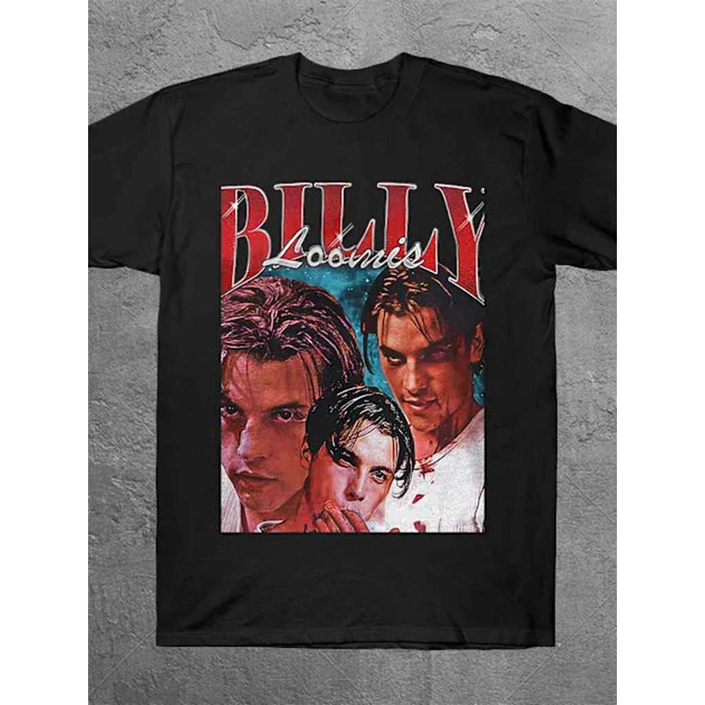 Camiseta Unissex Oversized Plus Size Feminina Masculina Scream Billy Loomis Horror Retrô Vintage Estilosa  Casual