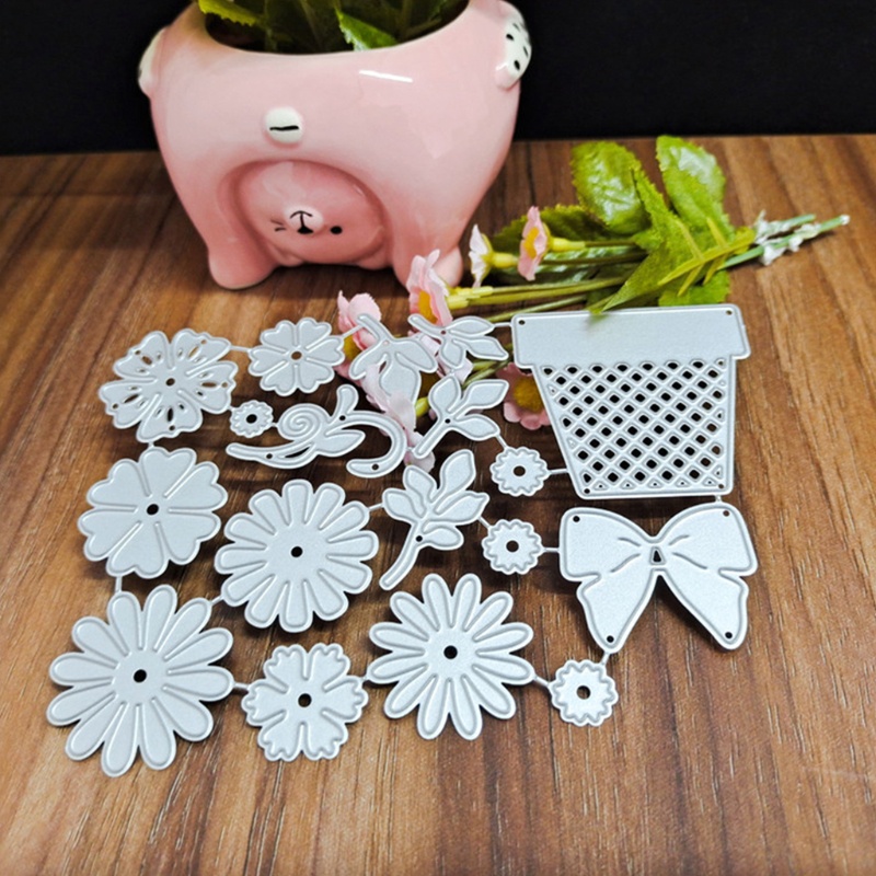 Pote Corte Metal Morre Estêncil Scrapbooking Álbum Selos Cartão Embossing
