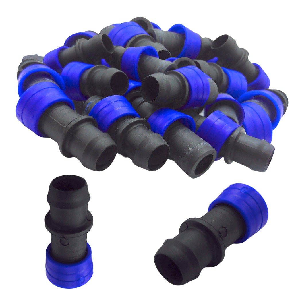 Kit 100und Conector 16mm Inicial p/ Mangueira p/ Sistema de Irrigação