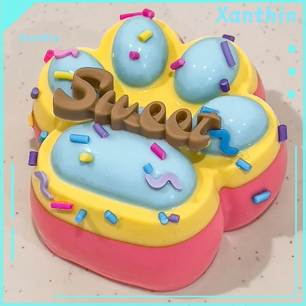 Soft Cat Claw Toy Paw Squeeze 1/2 Pcs Stress Relief Tpr Fidget Ball for Kids Teens Adults Pinch Fun Cute Pet Shape