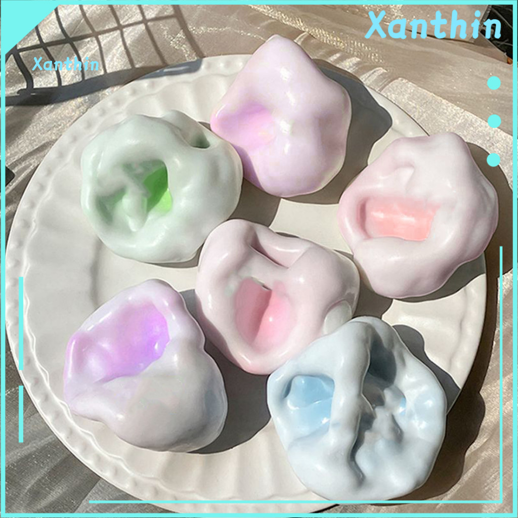 Moldable Stress Ball Anxiety Relief Soft Tpr Squeeze Fidget Toy for Kids Teens Adults Portable Pinch Colorful for Focus