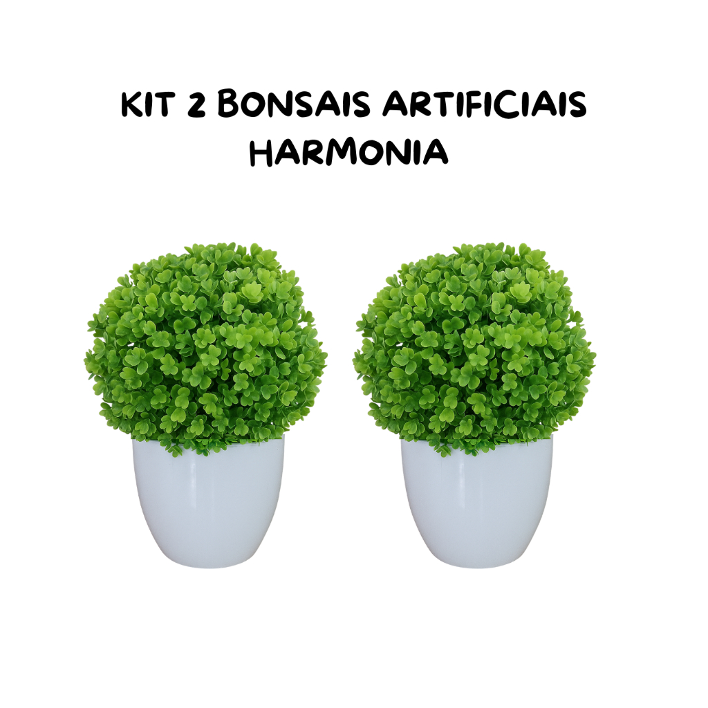 Kit 2 Bonsais Artificiais Harmonia – Beleza e Serenidade para Sua Decoração Beleza Sem Manutenção