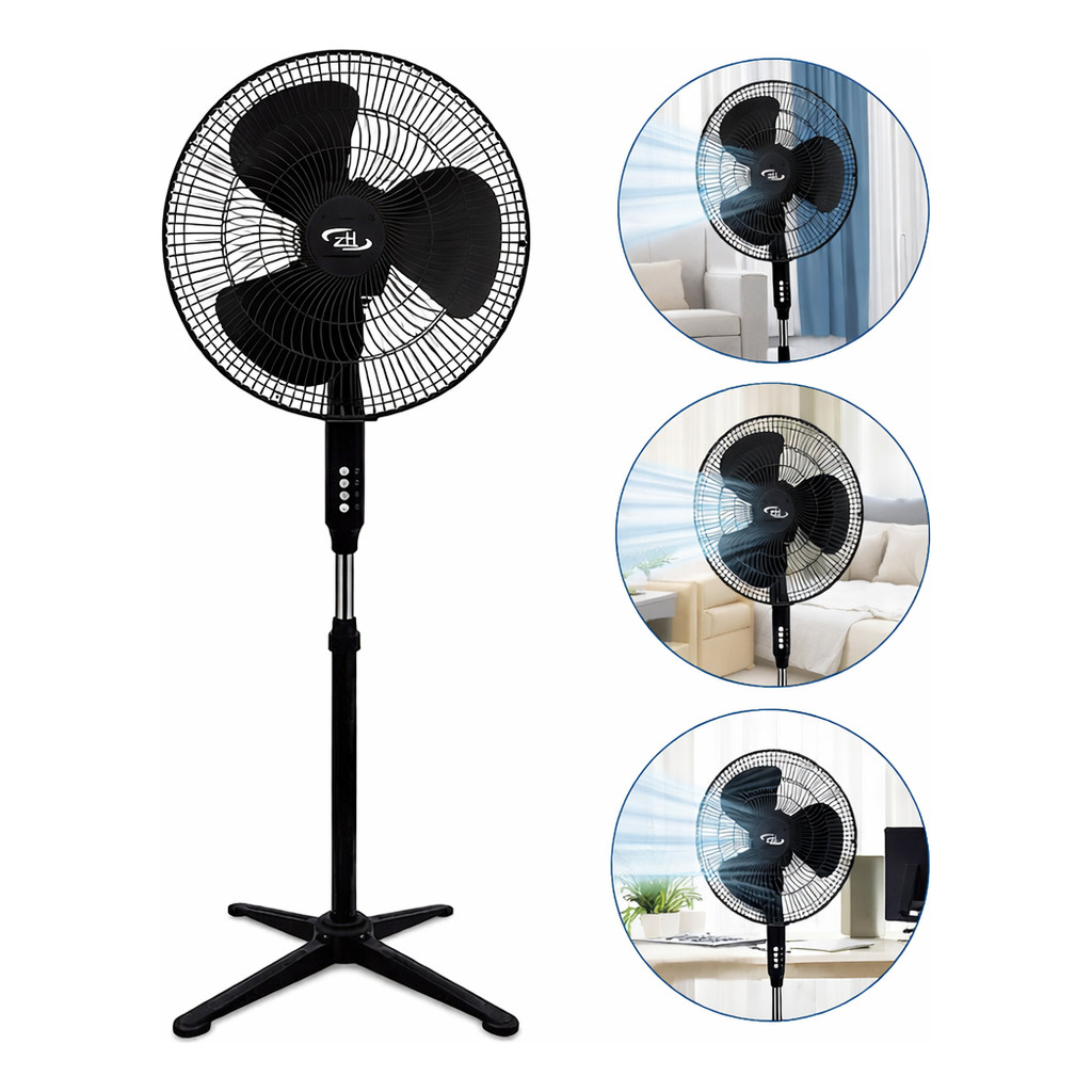 Ventilador Vertical 3 Pás Potente e Silencioso com Inclinação Ajustável