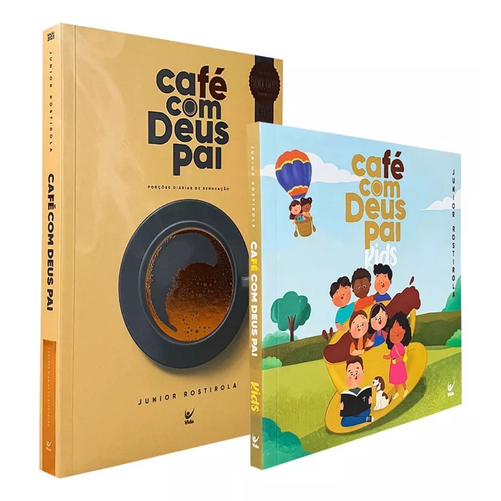 Livro Devocional Café com Deus Pai 2023 + Café com Deus Pai Kids