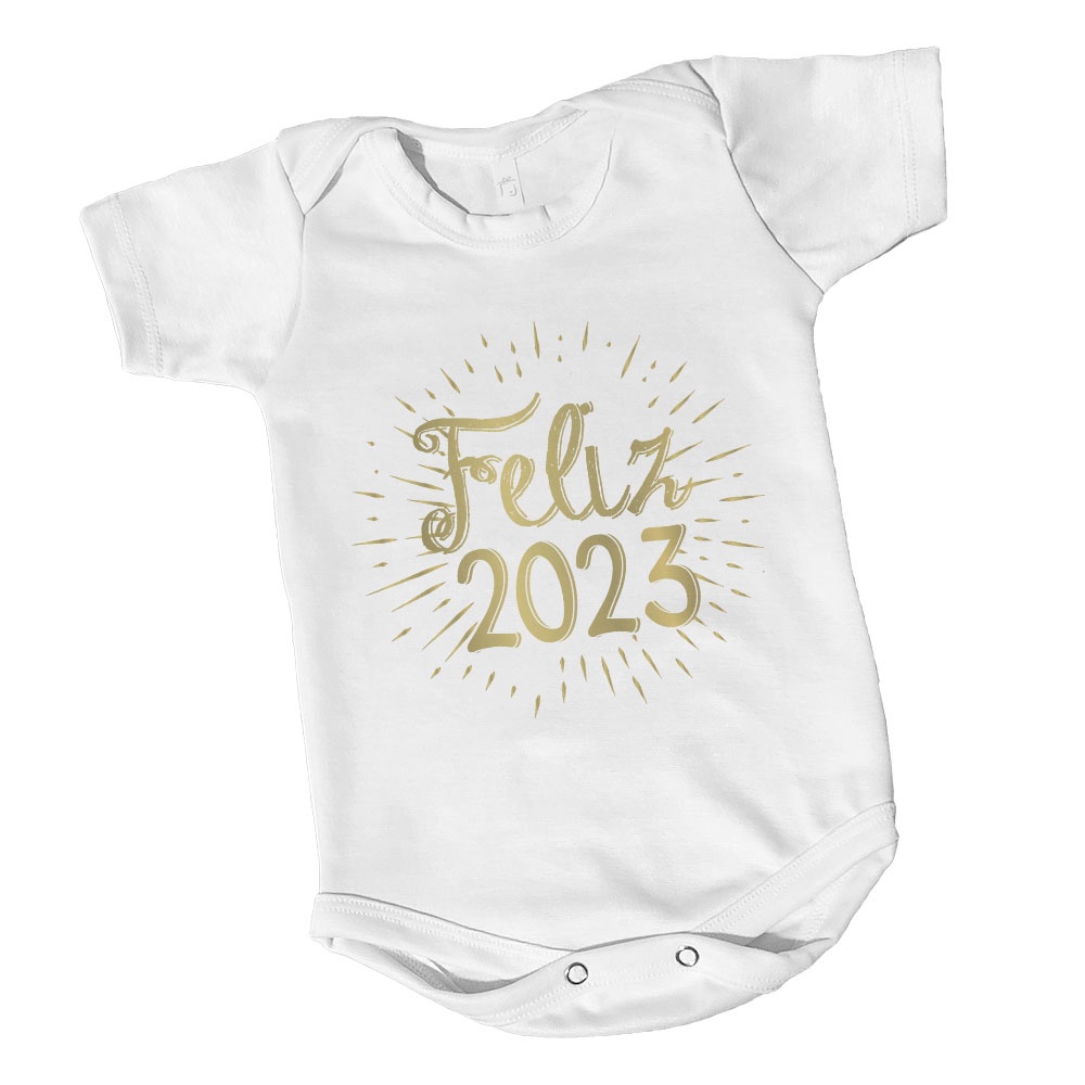 Roupa do Bebê Feliz 2023 Virada do Ano Festa