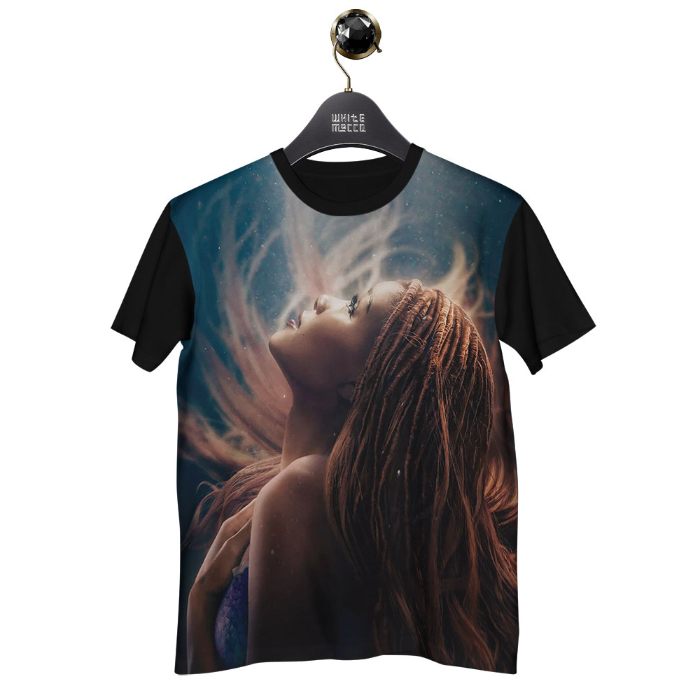 Camisa Camiseta Filme Pequena Sereia Ariel Halle Bailey 2023 WT0059
