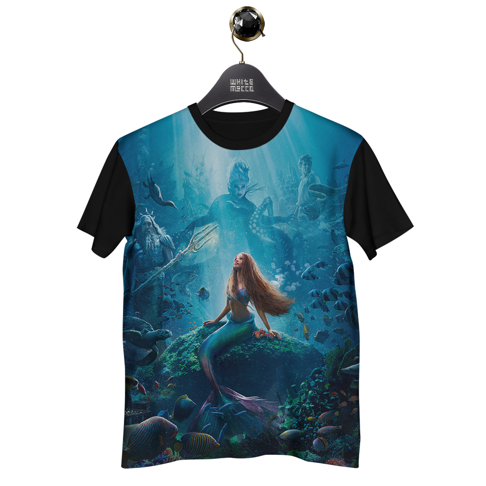 Camisa Camiseta Filme Pequena Sereia Ariel 2023 WT0047