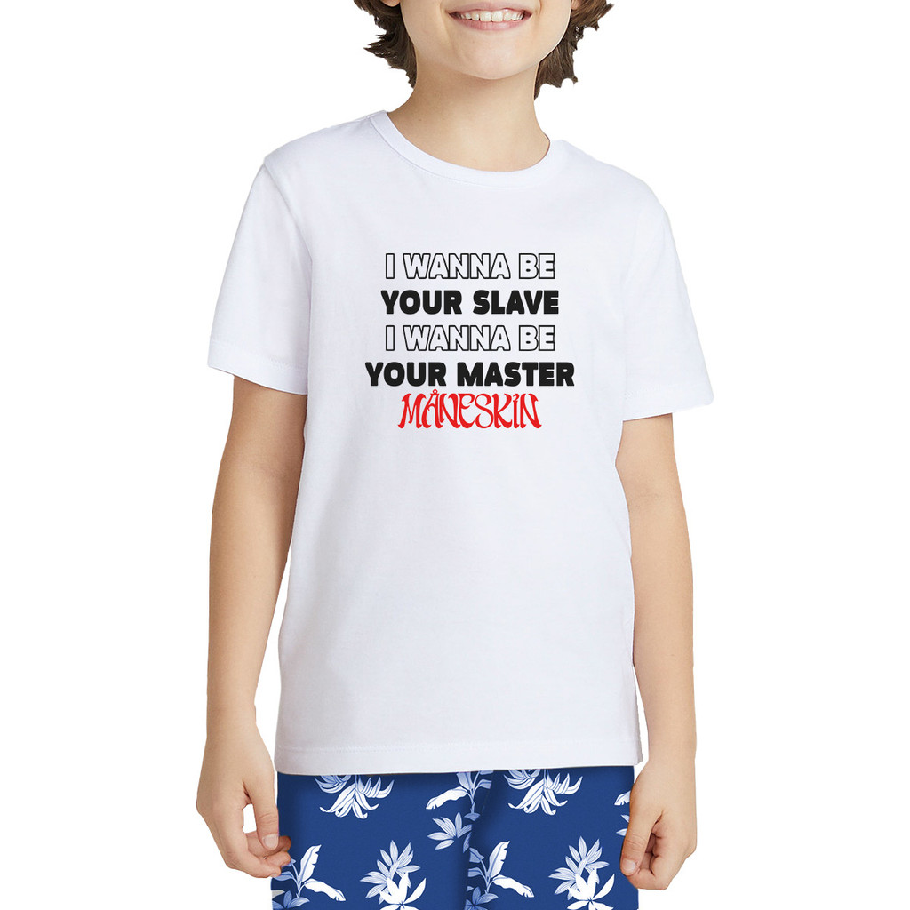 Camiseta Infantil Show Banda Maneskin Rock Turne Rush 2023 1