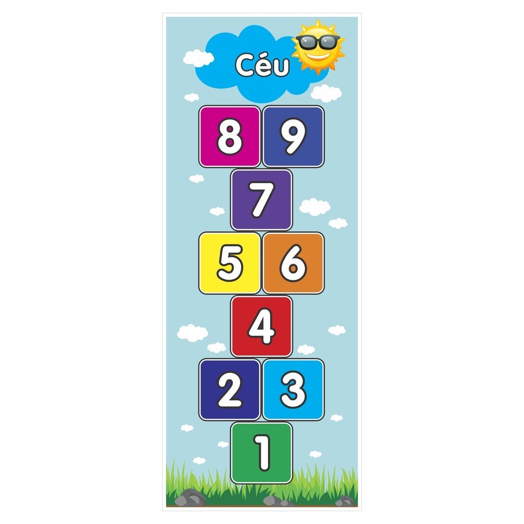 Amarelinha Infantil Brincadeira Pedagógica Educativa Jogo Estimular Coordenção Motora Fun166