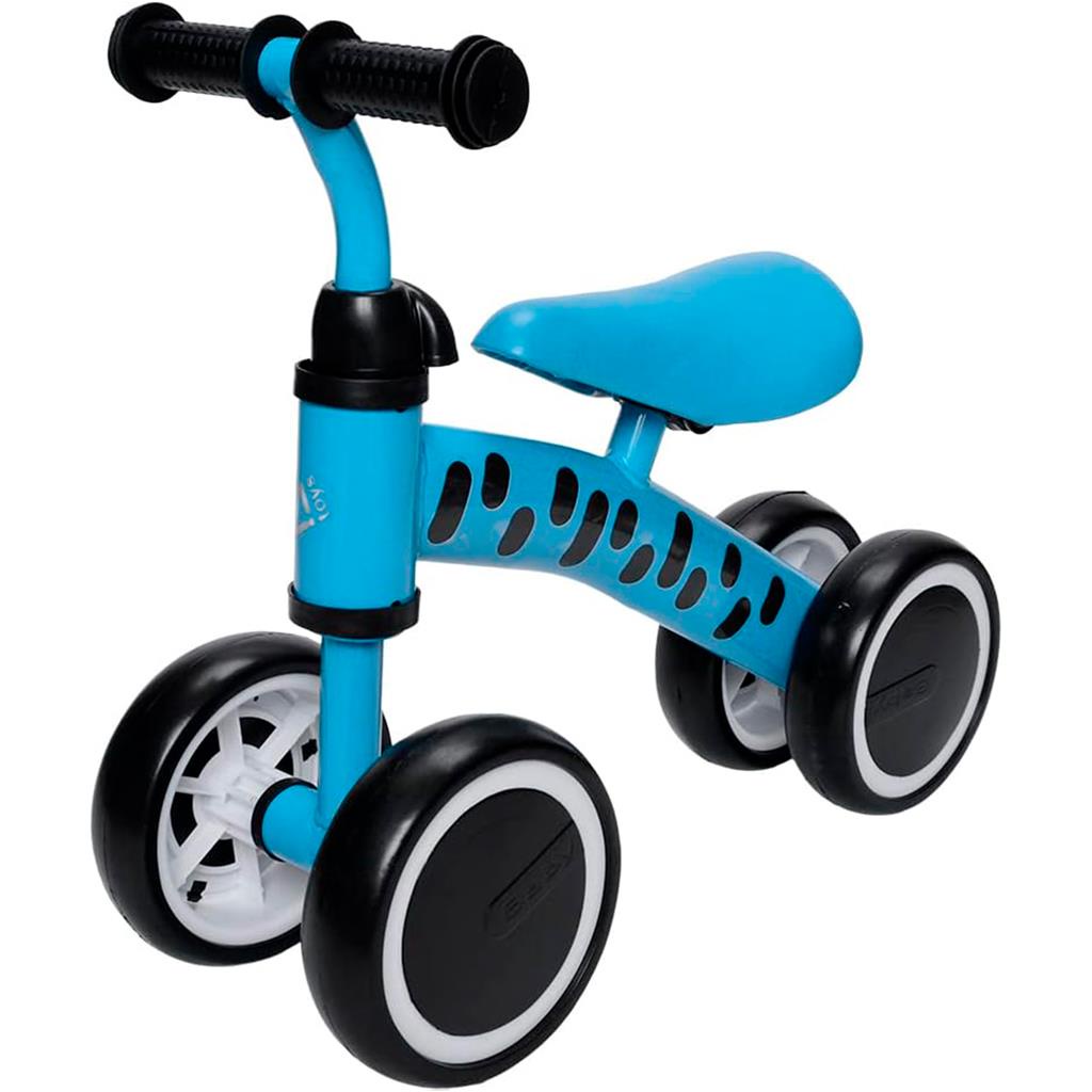 Bicicleta De 3 Rodas Andador Para Bebes Azul Infantil De Equilibrio Seguro Aprendizado Para Criancas Resistente Estimula Coordenacao - Zippy Toys