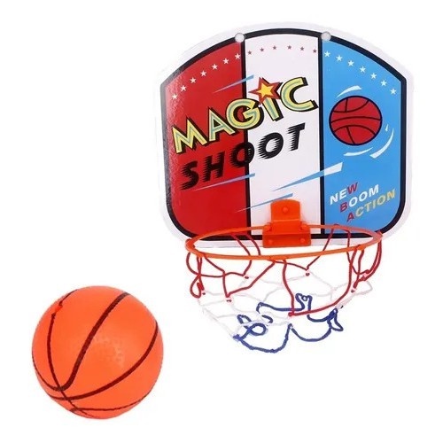 Kit Brinquedo Criança Cesta Basquete Infantil Bola Tabela de Estimula Coordenação Jogos