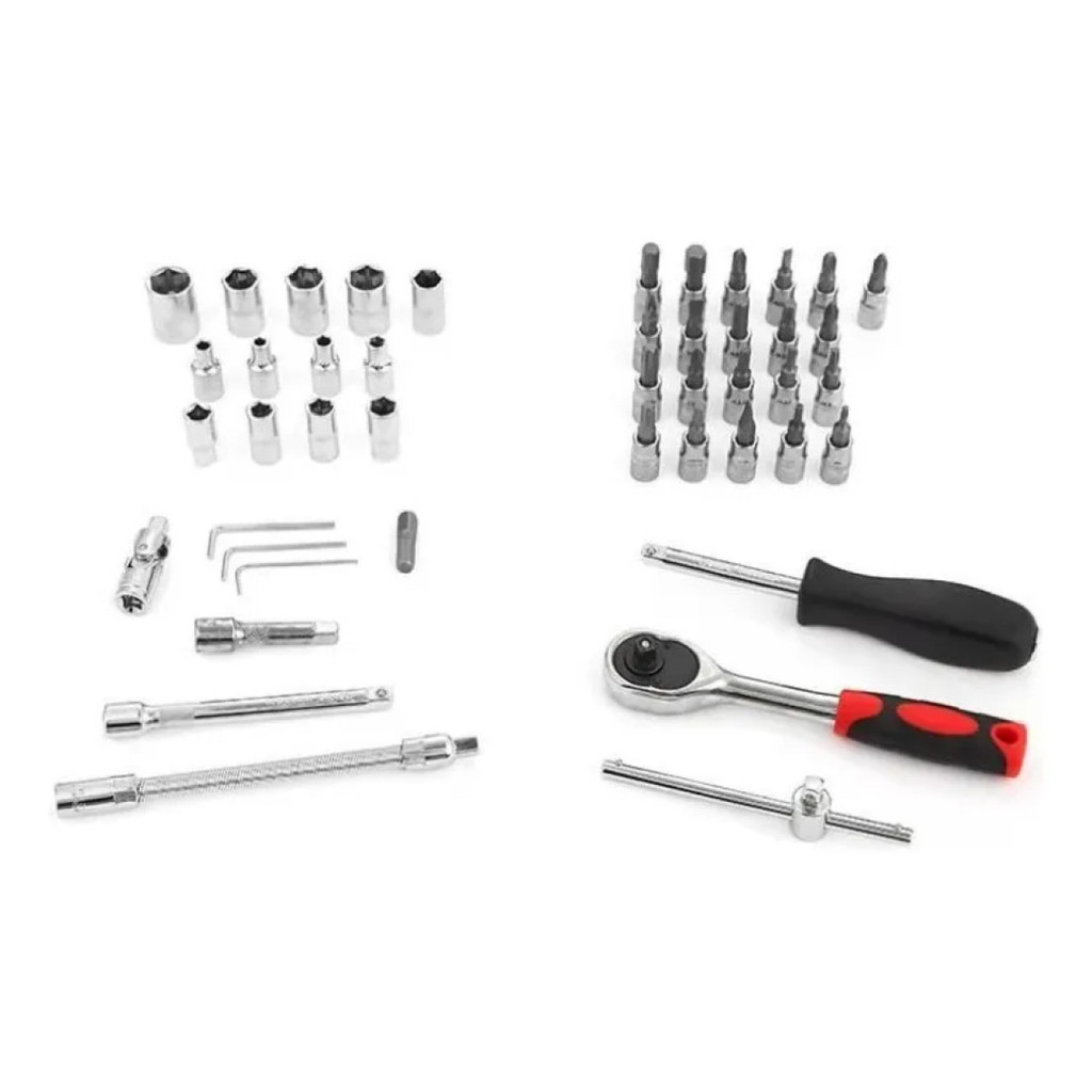 Maleta Estojo Kit Jogo de chaves Ferramentas Completa 46pcs