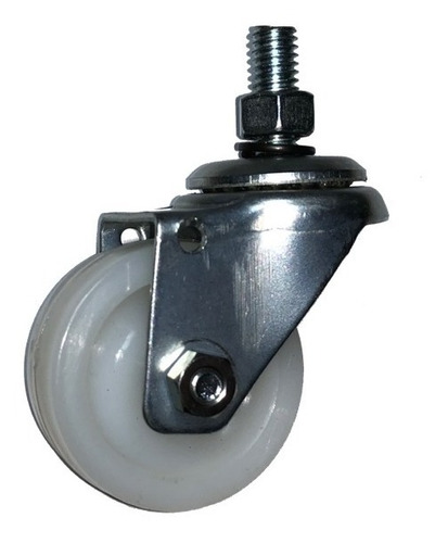 (46pçs) Rodizio Girat. Rosca 3/8'' Roda 2pol. Nylon 80kg