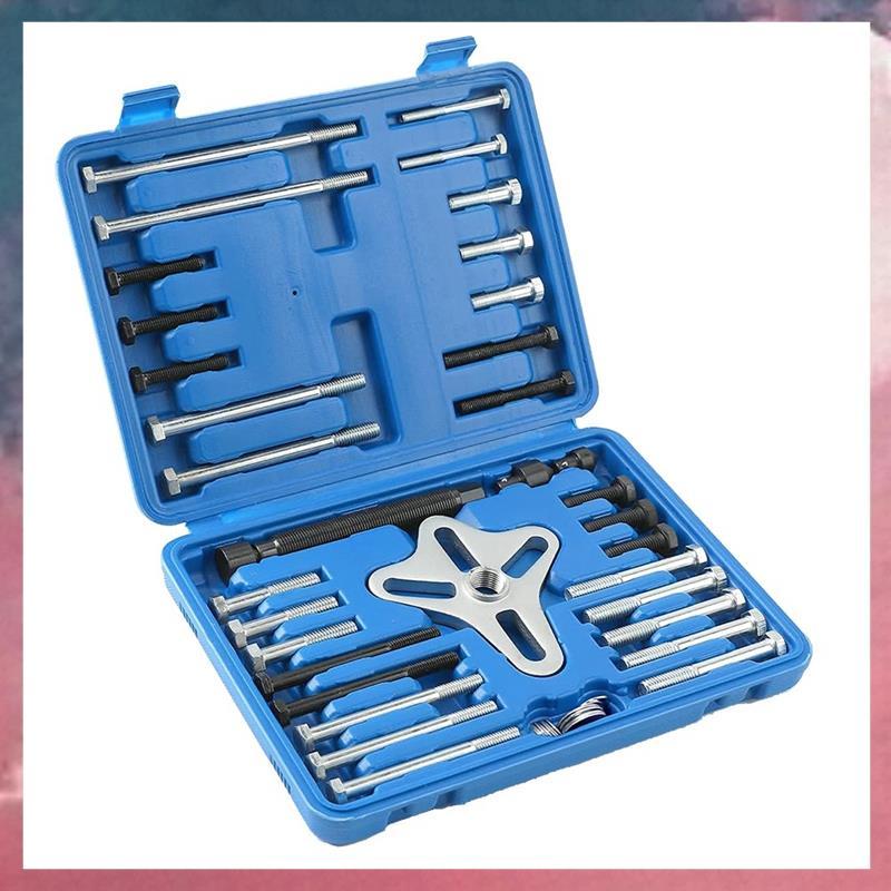(Rjqx) 46pcs Kit Extrator De Balanceador Harmônico Conjunto De Ferramentas De Instalação De Polia De Direção Hidráulica