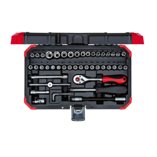 Jogo Soquete Sextavado 1/4'' 4-14mm Gedore Red 46pç
