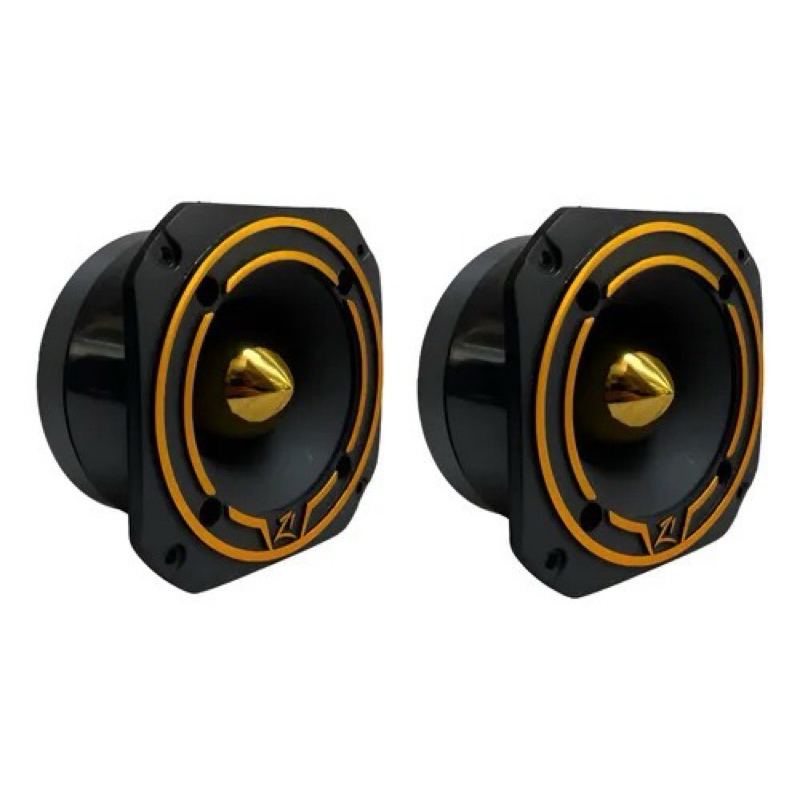 Par Tweeter Z1 Zetta stz 260W RMS Preto Dourado golden black