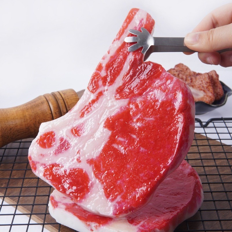Artificial Realista Fresco Tomahawk Bife Simulado Comida Modelo De Carne Para Cozinha Casa Mercado Exibição Fotografia A