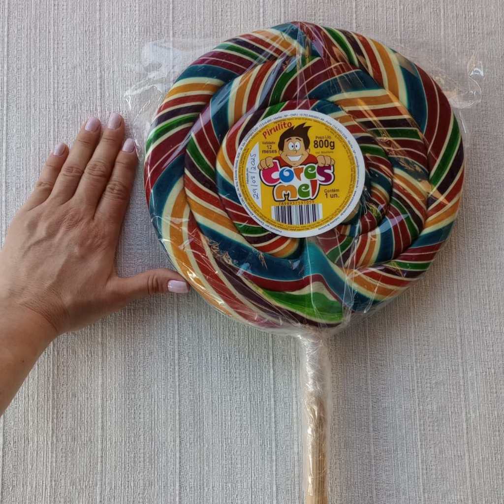 Pirulito Psicodélico Chaves 1 Gigante 800 gr.