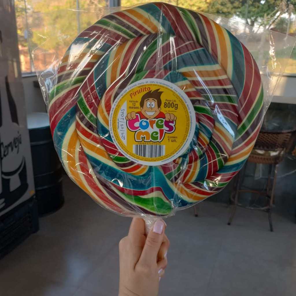 Pirulito Psicodélico 5 UNIDADES Chaves Gigante 800 gramas cada