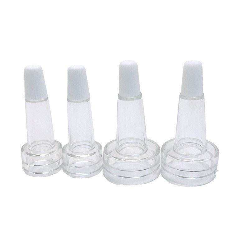 Cabeça de chifre Xilin garrafa cabeça de chifre pó liofilizado conta-gotas cabeça de borracha macia ND20/20mm pescoço fr