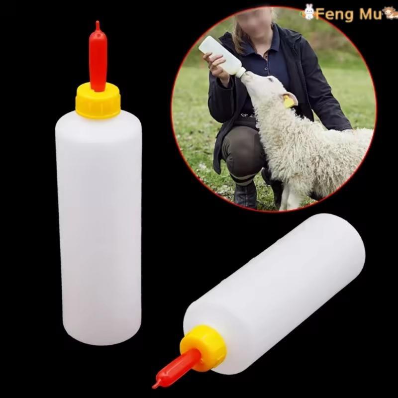 Garrafa Bebendo Leite De Cabra De 2/5 Unidades (400 Ml) Com Bico De Borracha Macia Para Alimentação De Gado