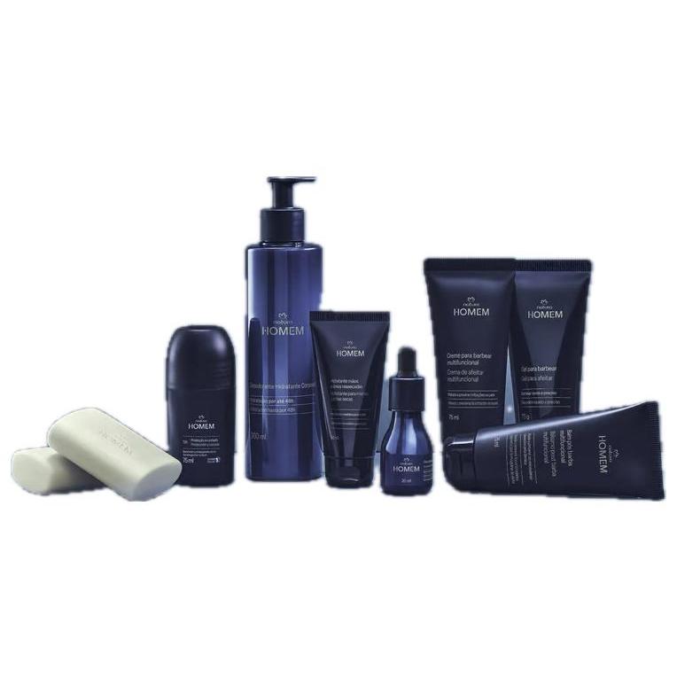Linha Natura Homem Clássico | Hidratante Mãos e Corpo | Desodorante | Balm Pré Pós-barba Multifuncional | Deo Corporal