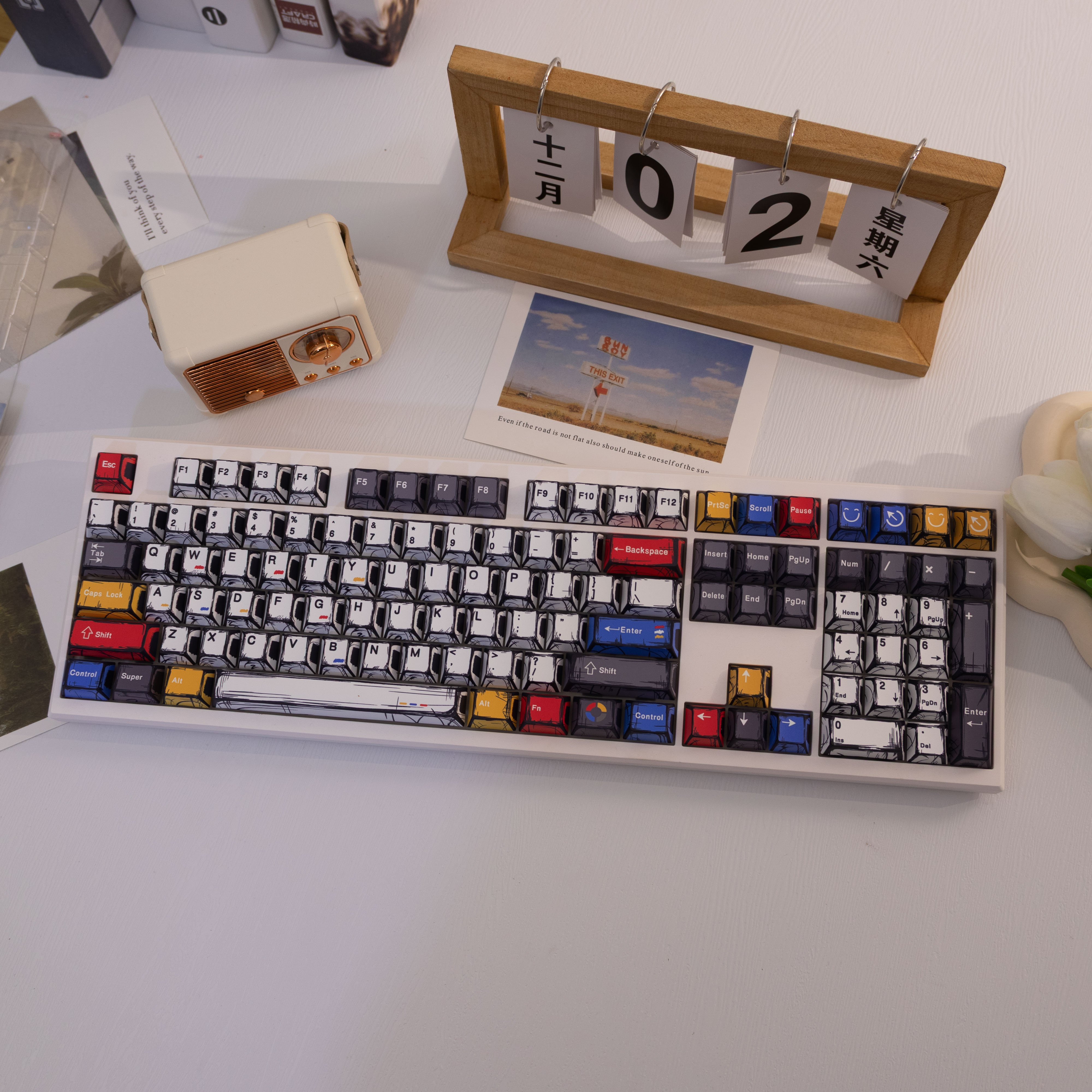 Manga PBT Keycaps 138 Teclas Sublimação De Tinta Perfil Cereja Teclado Mecânico Tampa Para 61/64/68/87/96/104/108 MX Swi