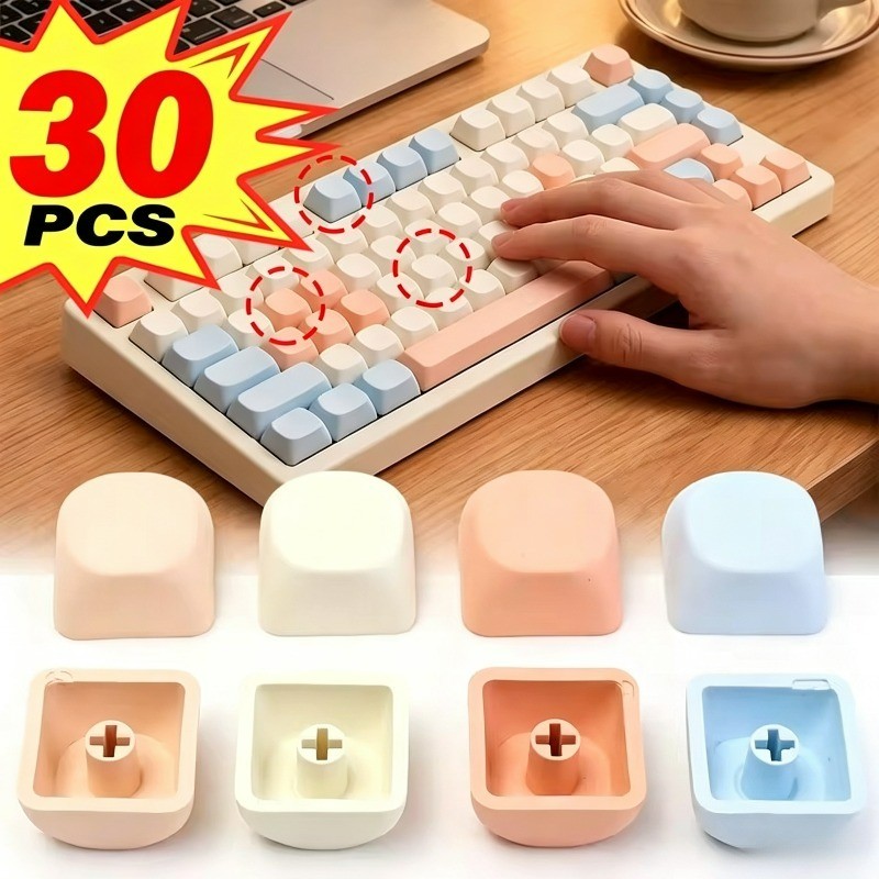 Tampa Universal Para Teclado Cross Axis-Tampas Multicoloridas Teclas De Computador-Keycap PBT Em Branco-Do Botão Mecânic