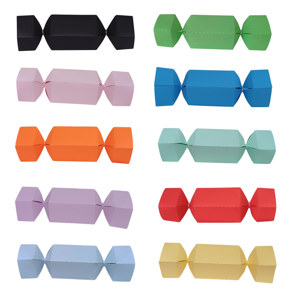 Caixa Bala Lisa Papel Color Plus Pacote 40 Und.
