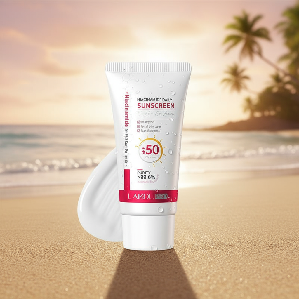 LAIKOU Pro FPS 50 PA+++ Protetor Solar Clareador Diário 99,6% Niacinamida Reparadora 50g