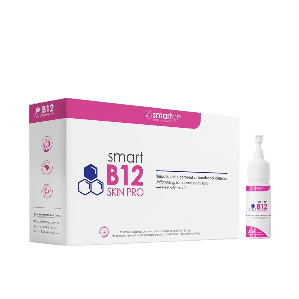 Smart B12 Skin Pro 3ml Smart GR Vitamina B12 Facial Clareador