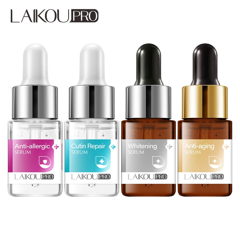 Sérum Facial Antialérgico LAIKOU PRO, Remove Rugas, Essência Clareadora para Cuidados com a Pele 12ml