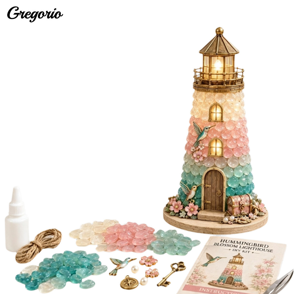 Sea Glass Crafts for Adults Family Craft Night Activities Diy 3d Lighthouse Light Kit – Coastal Home Decor Table Ornam