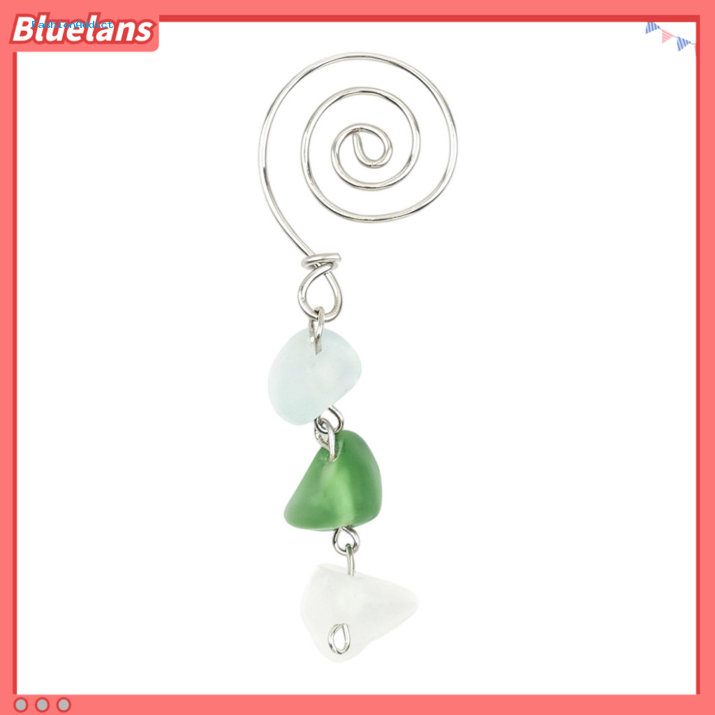 Tea Accessories for Lovers Reusable Sea Glass Bag Weight with Spiral Clip – Decorative Holder for Cup Mug Teapot Perfe