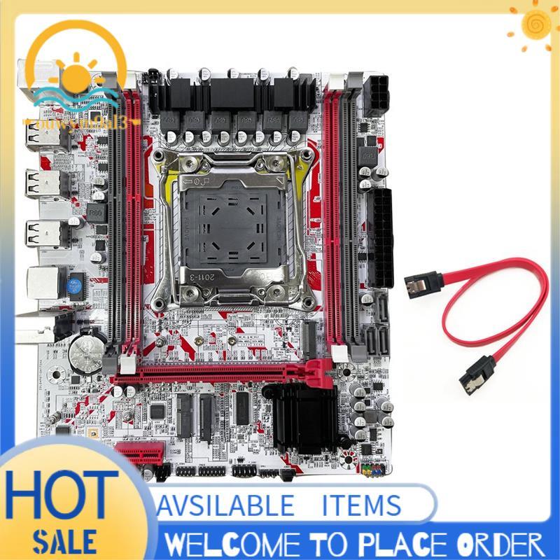 X99G757 X99 Placa-Mãe Desktop De Jogos LGA 2011-3 DDR3 HM55 Chip Chipset E5 2666/2673/2676/2678/2696 V3 CPU Suporte