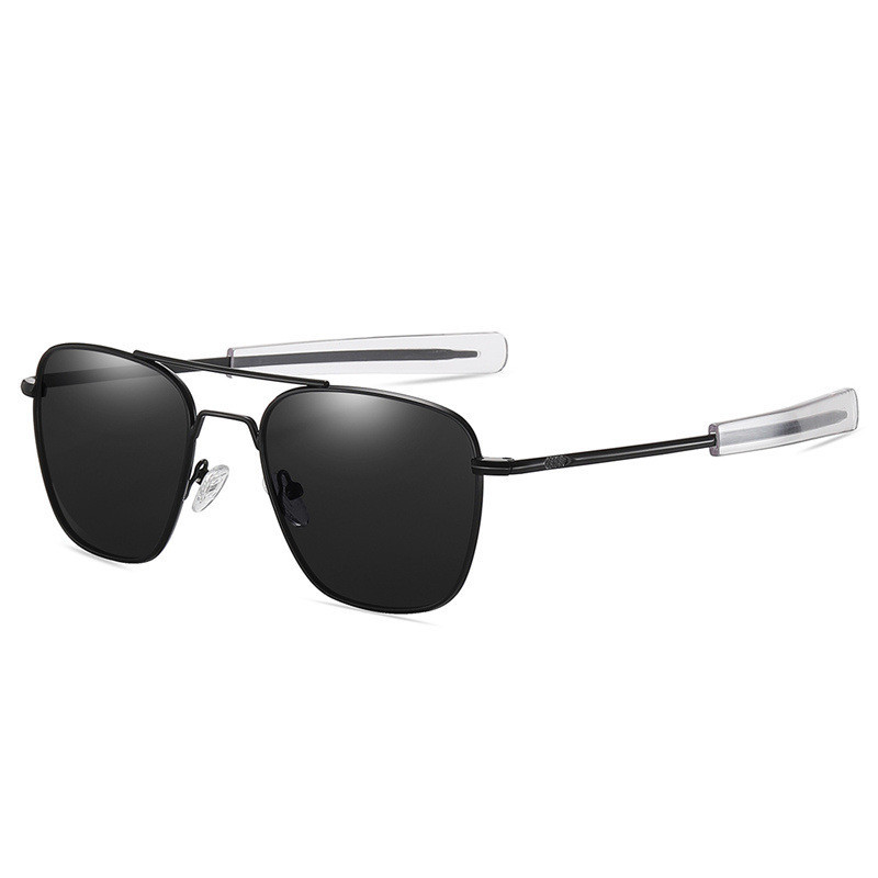 Homens Marca De Luxo Designer Óculos De Sol Vintage Moda Aviação AO Para Masculino Exército Americano Militar Lente Vidr